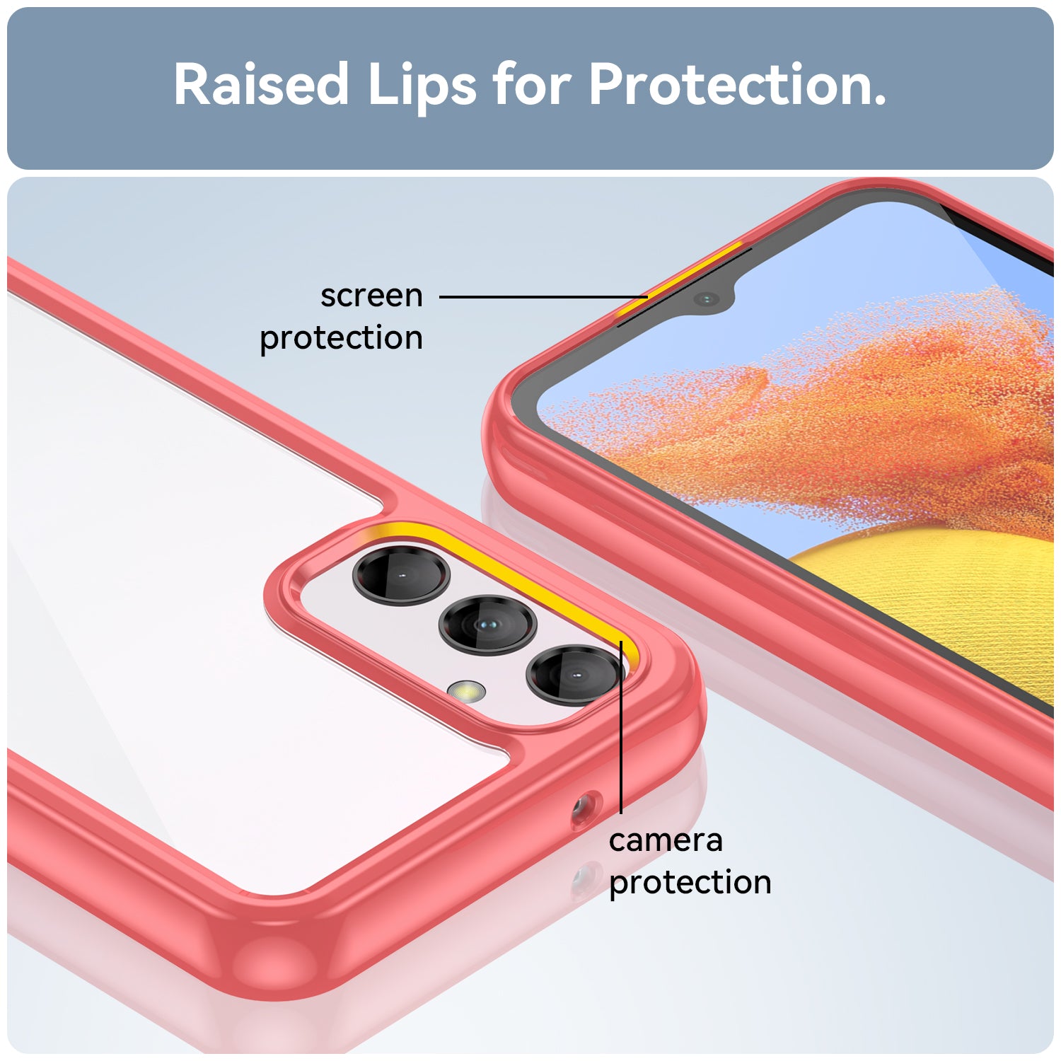 Pro Samsung Galaxy M14 5G TPU akrylové pouzdro na telefon odolné proti pádu, průhledný ochranný kryt telefonu Pro Samsung Galaxy M14 5G TPU akrylové pouzdro na telefon odolné proti pádu, průhledný ochranný kryt telefonu